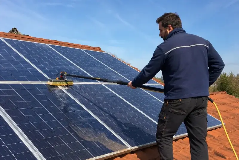 Nettoyage et entretien de panneaux solaires à Saint-Étienne-de-Gourgas